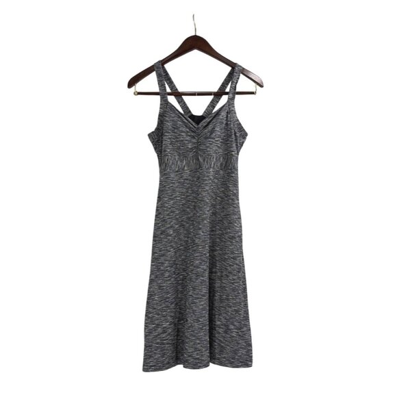 Prana Dresses & Skirts - PrAna Womens Small Dress Heathered Gray Strappy Back Built-In Bra Activewear